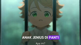 Tempat Yang menurut kita damai ternyata sarang Iblis. anime Yakusoku no neverland