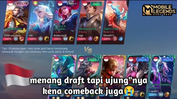 gameplay objektif dari seorang hyper,tapi ujung-ujungnya kena comeback lagi🥲~ Mobile Legends