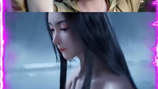 คุณชอบเวอร์ชันไหนมากกว่ากัน: เวอร์ชันไลฟ์แอ็กชั่นหรือเวอร์ชันแอนิเมชันของหยวนเหยาที่กำลังอาบน้ำใน A 