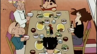 [Crayon Shin-chan] The Nohara family's sumptuous meal, and the fun of bickering with the grandfather