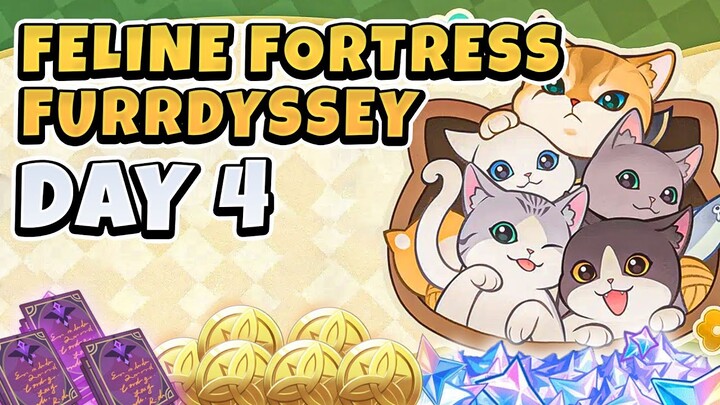 Feline Fortress Furrdyssey Day 4 | Dopey's Fantasy Paradise  | Genshin Impact Event