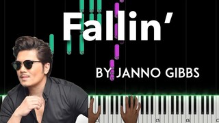 Fallin' by Janno Gibbs piano cover + sheet music & lyrics