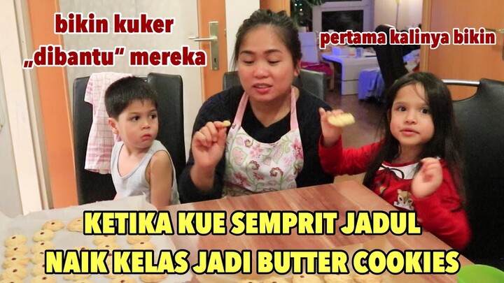 BIKIN KUE SEMPRIT BUTTER (pertama kali ngeSemprit) || KUE JADUL..