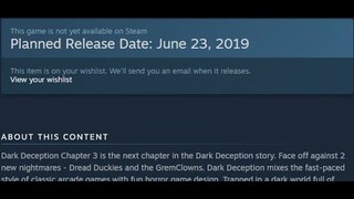 Dark Deception - Another Chapter 3 Delay!