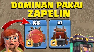 DARI 9 SERANGAN INI, 8KALI MENGGUNAKAN ZEPLIN COC INDONESIA