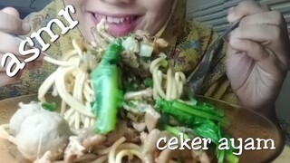 ASMR MIE AYAM + BAKSO +CEKER AYAM