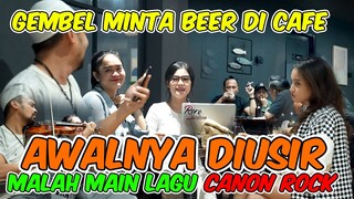 Gembel Minta Beer di cafe Awalnya Diusir Malah Main Lagu Canon