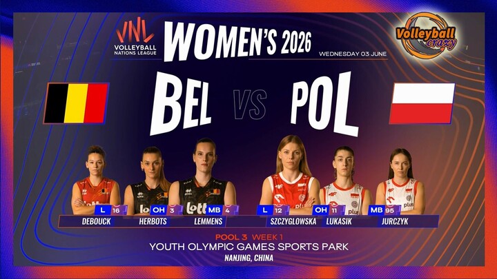 VNL2026 - Belgium 2-3 Poland