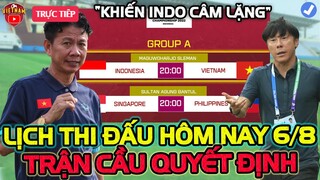 🔴Lịch Trực Tiếp Bóng Đá Hôm Nay 6/8: Việt Nam vs Indonesia, Trận Cầu Quyết Định