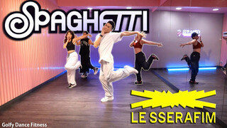[KPOP] LE SSERAFIM - SPAGHETTI (ft. j-hope of BTS) | GolfyDance | Dance Fitness