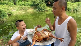 Gà Bay - Thèm Chảy Dãi Với Món Gà Nướng Của Mao Đệ - Ai Bảo Gà Công Nghiệp Không Ngon