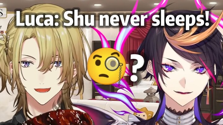 Luca & Shu  discussing about their recent sleeping schedule【NIJISANJI EN/Luca Kaneshiro/Shu Yamino】