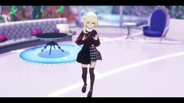 Mmd Genshin [Make You Happy] By Lumine