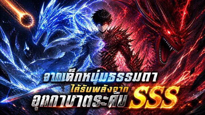 จากเด็กหนุ่มธรรมดาได้รับพลังจากอุกกาบาตระดับSSS ตอนที่ 1-10