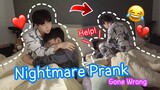 Nightmare Prank On Boyfriend Gone Wrong!😴💔He Sits On Top Of Me**CUTE REACTION**[Gay Couple BL]