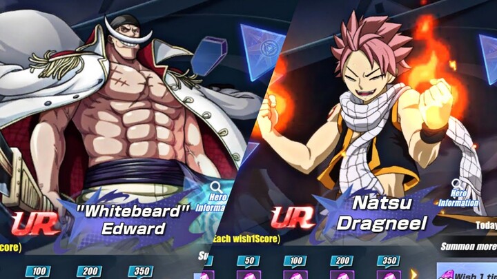 Allstar Alliance WHITEBEARD & NATSU GAMEPLAY! UR Wish Hero