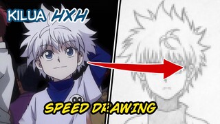 menggambar cepat kilua hunter x hunter