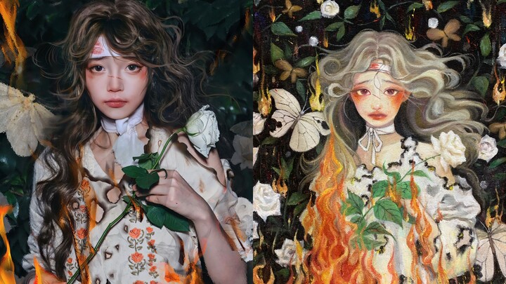 | Saya gambar sendiri, saya tiru riasan sendiri | Video yang kubuat tahun lalu untuk aksi peduli keb