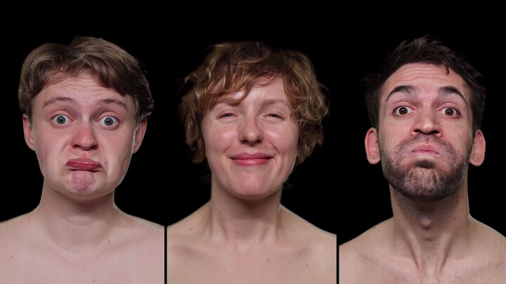 facePiece (2025), a piece for faces - 3x15 single video version - Caio Costa Campos