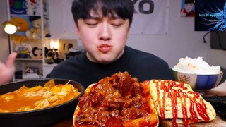 Mukbang trứng cuộn với canh kim chi siêu ngon phần 5 #anngon