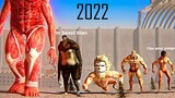 Attack On Titan Size Comparison 2022 new ANIMATION update