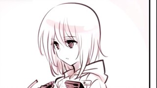 The heroine of this comic is so beautiful! She actually scared her son because her breasts are too b