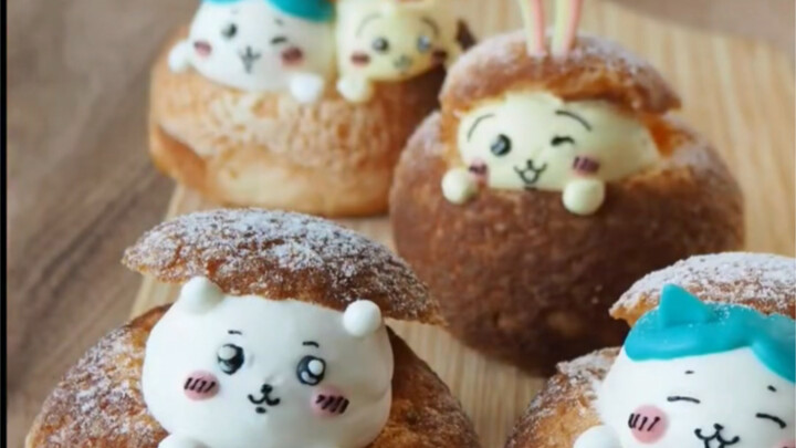Cara membuat tiga jenis puff lucu oleh ちいかわ yang lucu