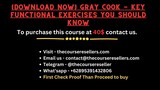 [Download Now] Gray Cook - Key Functional Exercises You Should Know