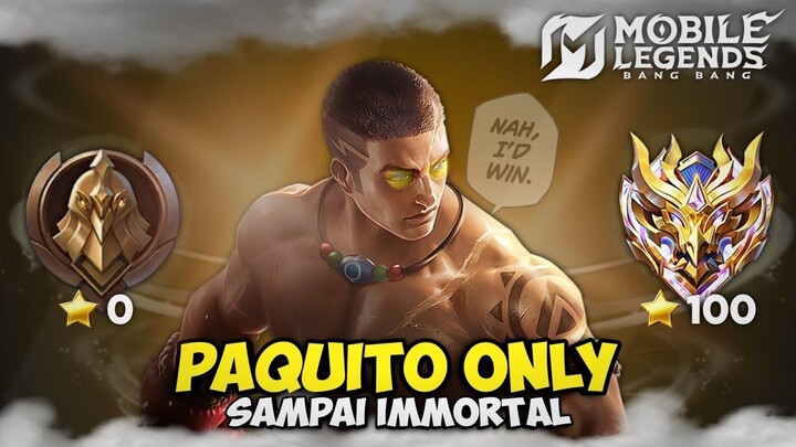Namatin Mobile Legends tapi Paquito only sampai Immortal