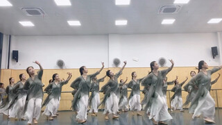 中国古典舞身韵 《抛转扇组合》