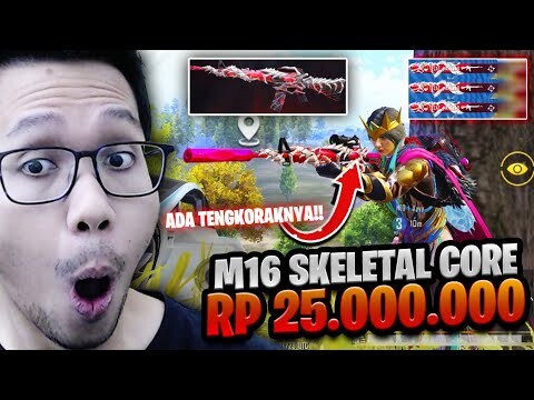 REVIEW M16 SKELETAL CORE! SENJATA YANG ADA NAGA TENGKORAKNYA! - PUBG MOBILE