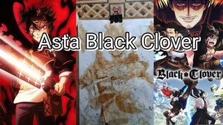 Melukis Asta Black Clover Menggunakan Kopi