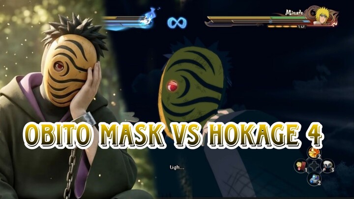 OBITO MASK VS HOKAGE 4