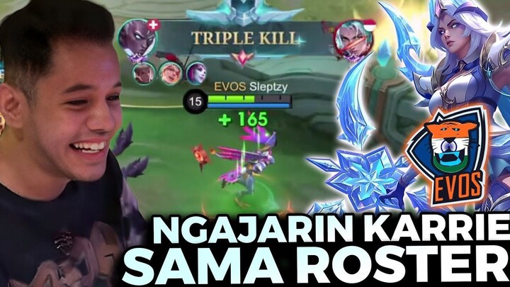 TUTOR Karrie Ada Disini Bersama King Sleptzy!! Langsung Di Depan Roster EVOS Ind