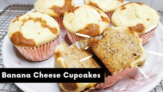 [SUB] Banana Cheese Cupcakes คัพเค้กกล้วยหอมครีมชีส | AnnMade