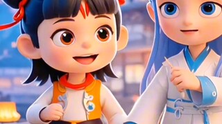 Nezha Ao Bing is so cute.