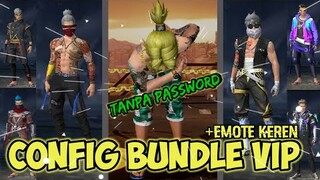 CONFIG BUNDLE VIP + EMOTE TERLENGKAP V32 TERBARU | WAJIB DI COBA!! - GARENA FREE FIRE