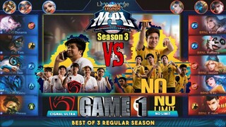 Game1 Cignal VS No Limit | MPL PH S3 Regular Season