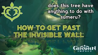 How to get past the Sumeru tree barrier (only for those who don't have small char) - Genshin Impact