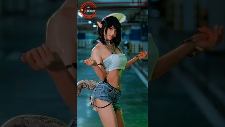 Eunectes Cute Dance  Arknights Cosplay #shorts