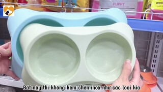 Review bát đựng thức ăn cho thú cưng siêu dễ thương - Nông Trại Thú Cưng