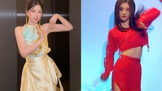 虞书欣《红昭愿》VS 鞠婧祎《红昭愿》跳同一首舞蹈，也算是隔空同框了吧
