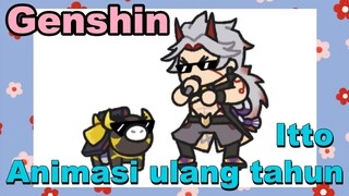 Itto Animasi ulang tahun