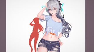 【MMD】kucing merah muda tidak bisa membantu bebek~❤