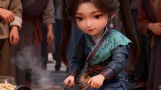 Q版梅凝之梅凝做爆米花时机器爆炸了