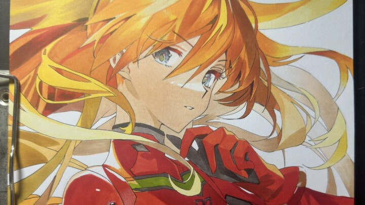 Just the right amount of Asuka hand-drawn art