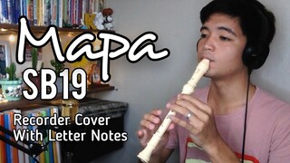 MAPA (SB19) - Recorder Flute Cover with Easy Letter Notes and Lyrics