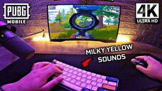 Gateron Milky Yellow Pro Sounds ASMR 😴 PUBG MOBILE 90FPS Ultra HDR 4K Emulator Gameloop (POV Uncut)