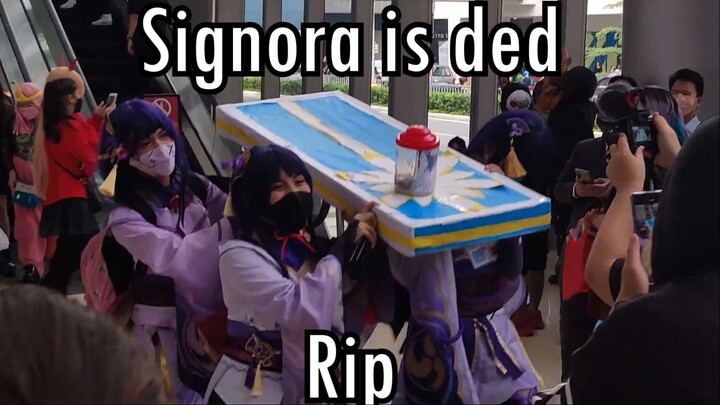 La Signora Coffin dance meme