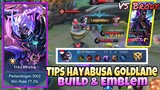 Hayabusa VS Brody di Goldlane? Santuy ! Tips Hayabusa Gold Lane ! Emblem & Build ! Stenly Hayabusa